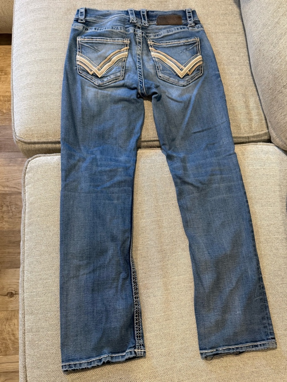 Men's Buckle Bootleg Jeans - Picture 2 of 3